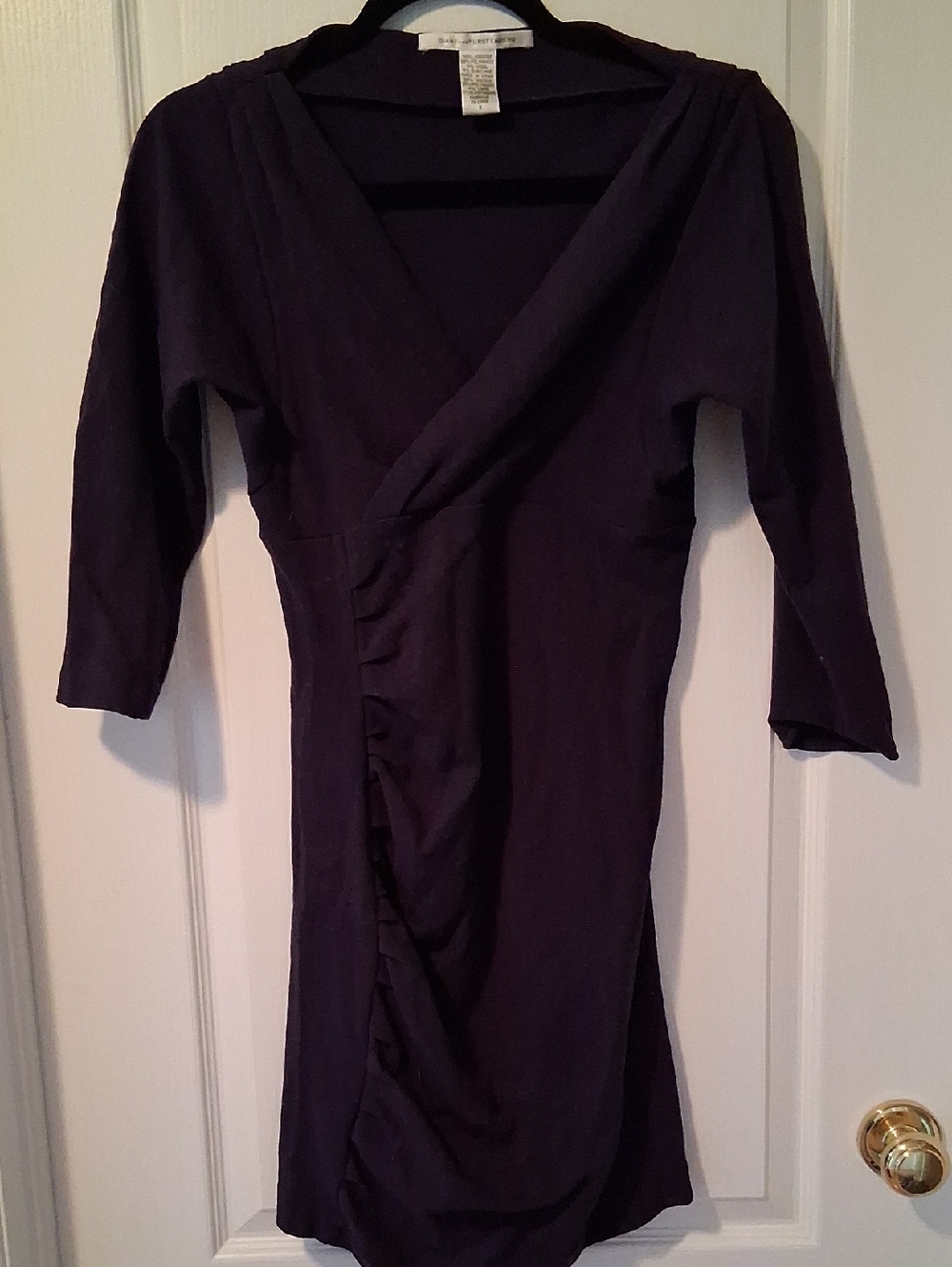 Diane Von Furstenberg Purple Wrap-style Dress